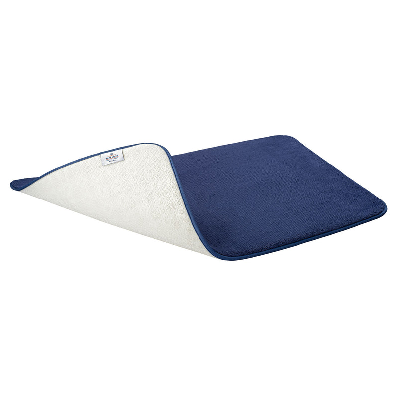 American Soft Linen - Fluffy Foamed Non-Slip Bath Rug-21x32 Inch - Navy-Blue - 5