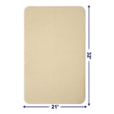 American Soft Linen - Fluffy Foamed Non-Slip Bath Rug-21x32 Inch - Sand-Taupe - 3