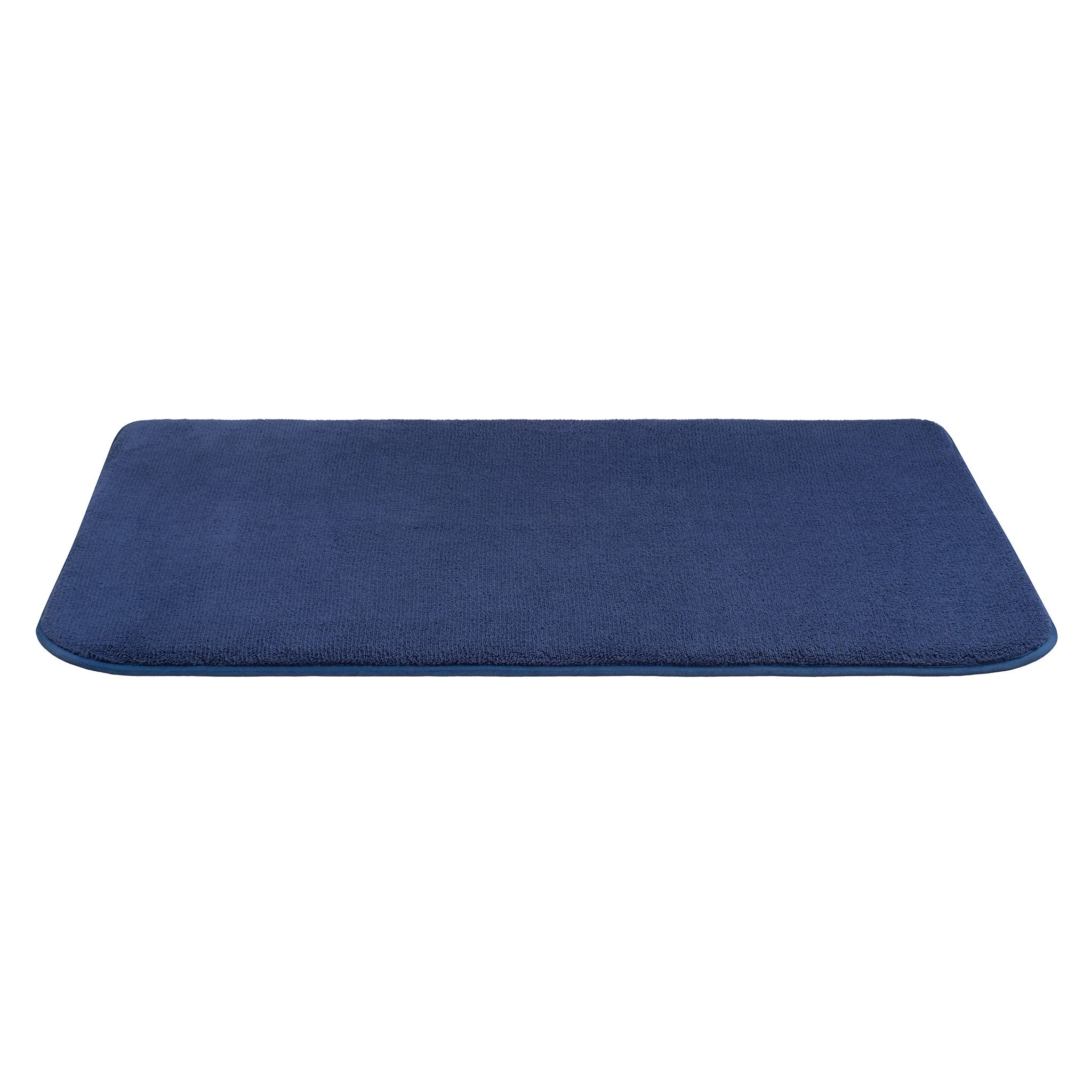 Bath Mat Blue, Rubber Casual Of 27 x 15 Inch For Bathroom Purpose, Pack of  1