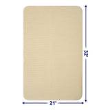 American Soft Linen - Fluffy Foamed Non-Slip Bath Rug 21x32 Inch -  18 Set Case Pack - Sand-Taupe - 3