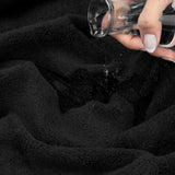 American Soft Linen - Salem 6 Piece Turkish Combed Cotton Luxury Bath Towel Set - 10 Set Case Pack - Black - 7