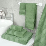 American Soft Linen - Salem 6 Piece Turkish Combed Cotton Luxury Bath Towel Set - 10 Set Case Pack - Sage-Green - 2