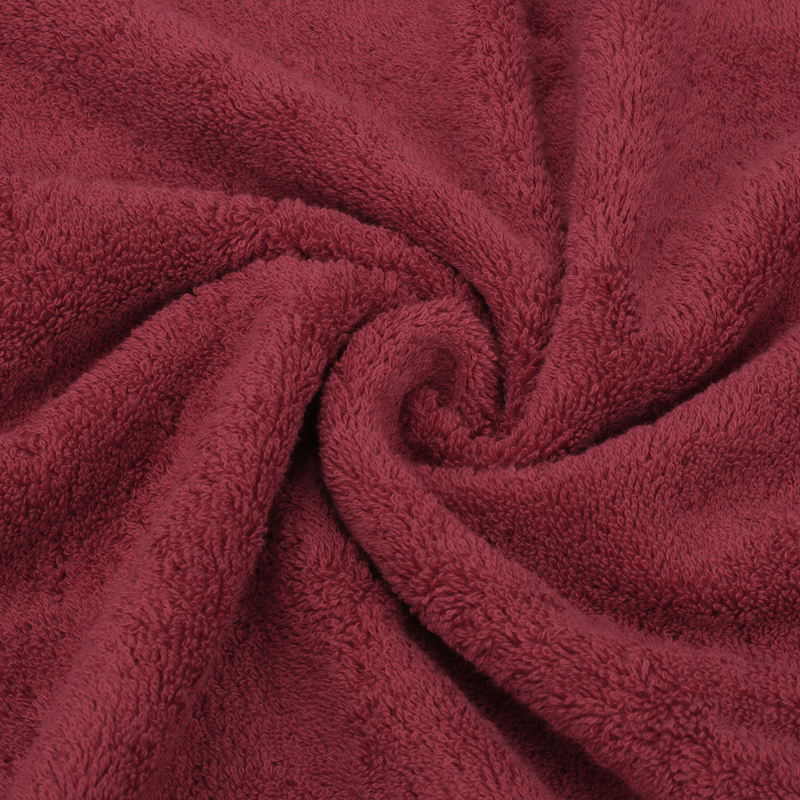 American Soft Linen - Single Piece Turkish Cotton Washcloth Towels - Bordeaux-Red - 5