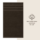 American Soft Linen - Single Piece Turkish Cotton Hand Towels - Chocolate-Brown - 1