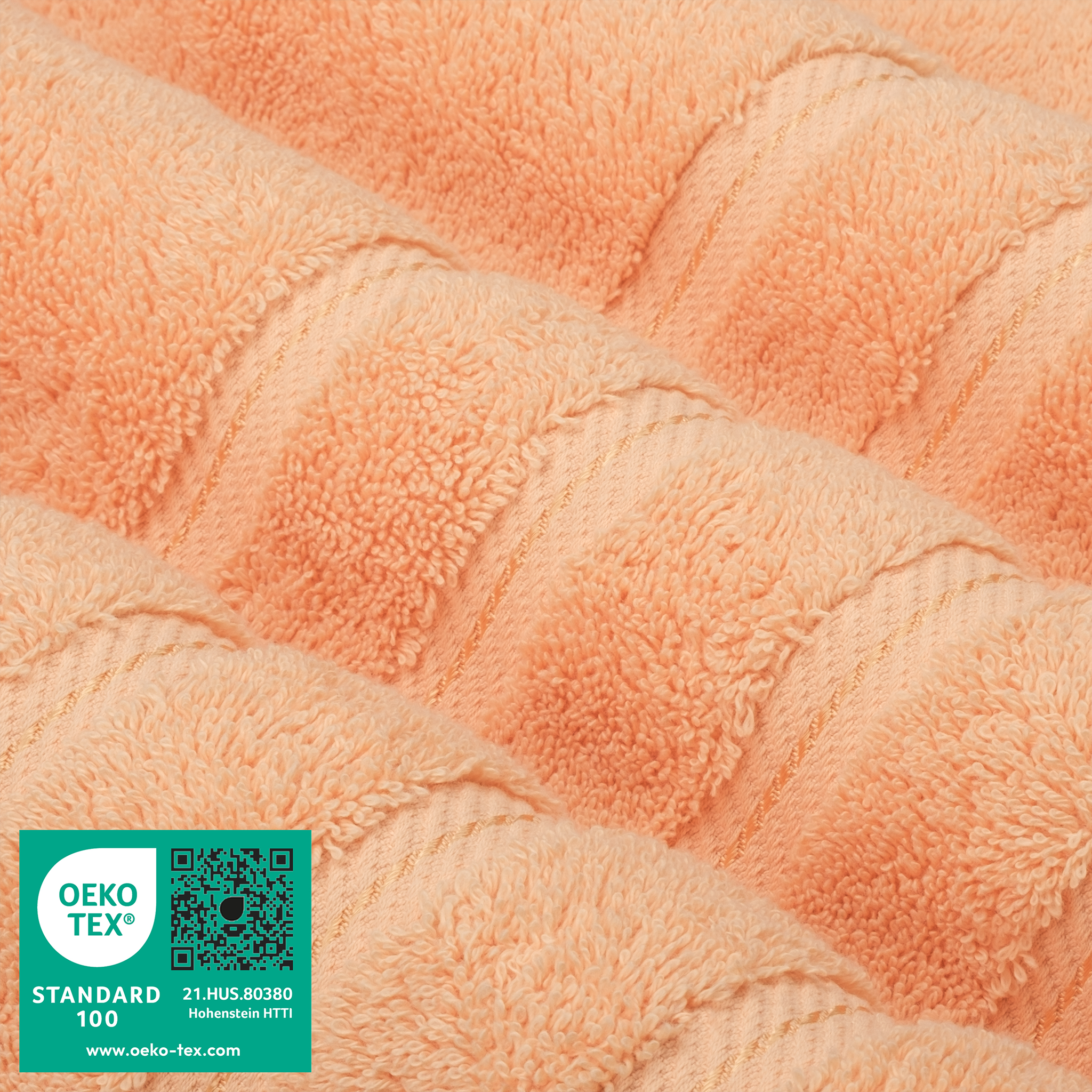 American Soft Linen - Single Piece Turkish Cotton Bath Towels - Malibu-Peach - 3