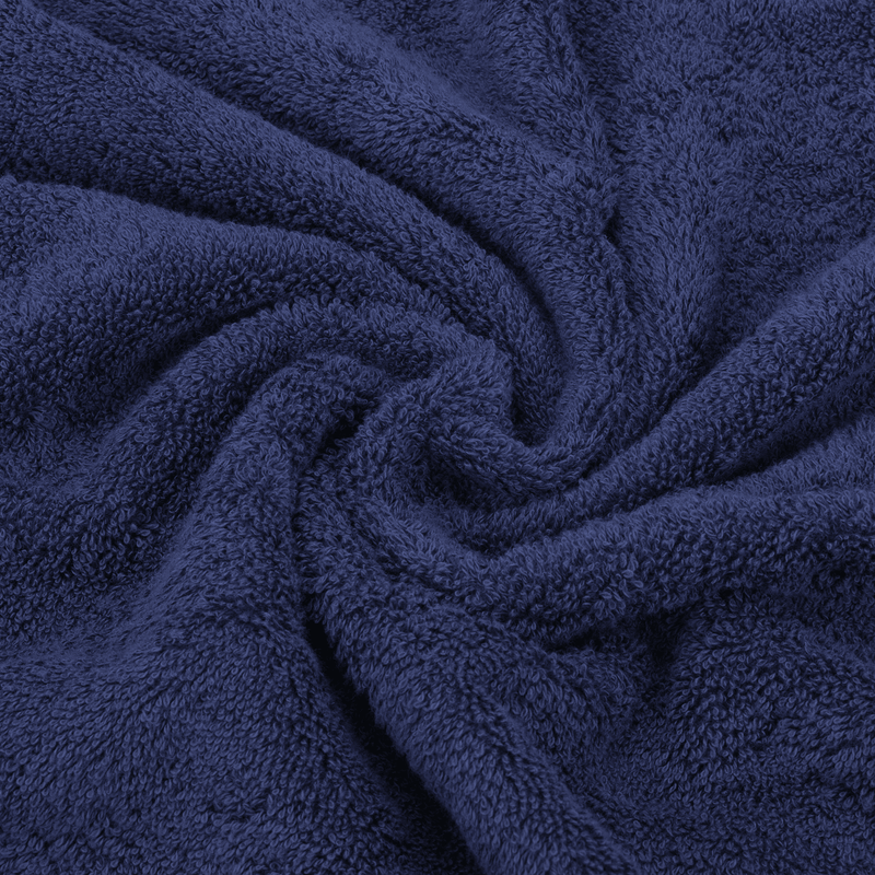American Soft Linen - Single Piece Turkish Cotton Washcloth Towels - Navy-Blue - 5