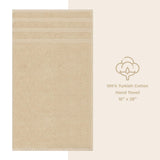American Soft Linen - Single Piece Turkish Cotton Hand Towels - Sand-Taupe - 1