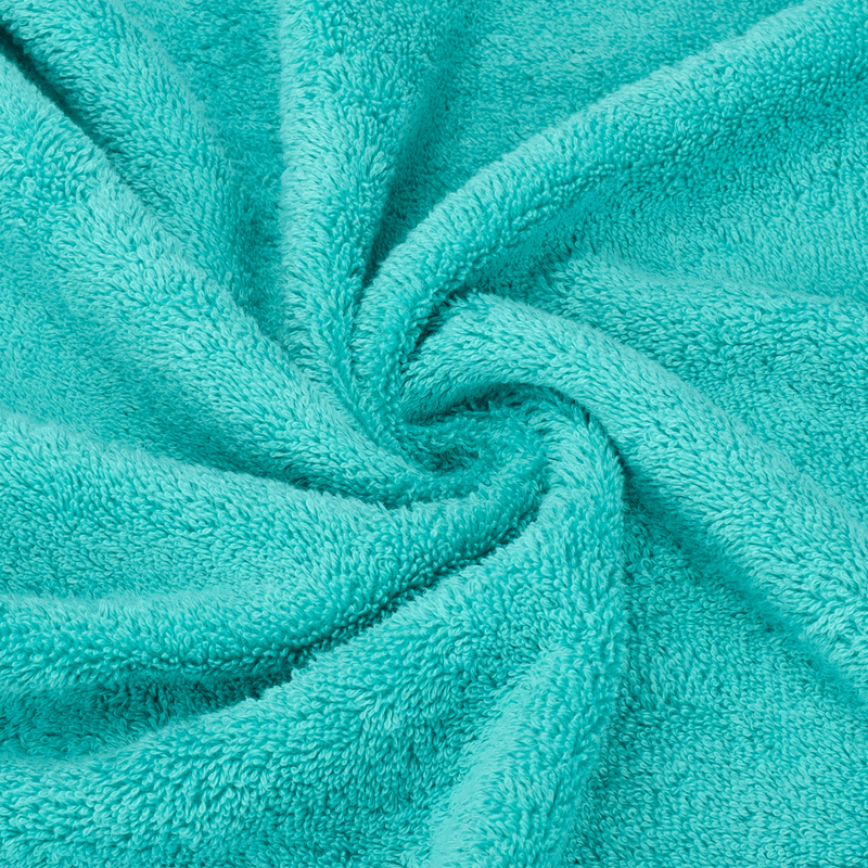 American Soft Linen - Single Piece Turkish Cotton Hand Towels - Turquoise-Blue - 5