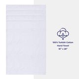 American Soft Linen - Single Piece Turkish Cotton Hand Towels - White - 1