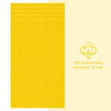 American Soft Linen - Single Piece Turkish Cotton Bath Towels - Yellow - 1