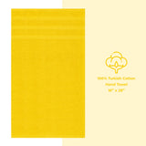 American Soft Linen - Single Piece Turkish Cotton Hand Towels - Yellow - 1
