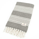American Soft Linen - 100% Cotton Turkish Peshtemal Towels - 44 Set Case Pack - Black-Striped - 5