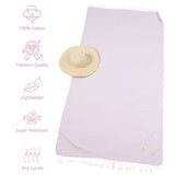 American Soft Linen - 100% Cotton Turkish Peshtemal Towels - 44 Set Case Pack - Lilac - 3