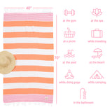 American Soft Linen - 100% Cotton Turkish Peshtemal Towels - 44 Set Case Pack - Pink - 4