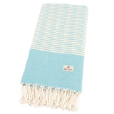 American Soft Linen - 100% Cotton Turkish Peshtemal Towels - 44 Set Case Pack - Turquoise - 5