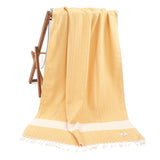 American Soft Linen - 100% Cotton Turkish Peshtemal Towels - 44 Set Case Pack - Yellow - 1