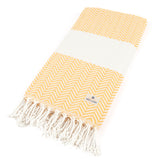 American Soft Linen - 100% Cotton Turkish Peshtemal Towels - 44 Set Case Pack - Yellow - 5